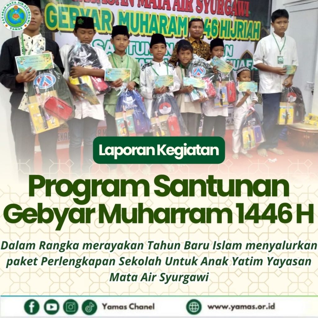 Program Santunan Gebyar Muharram 1446 H